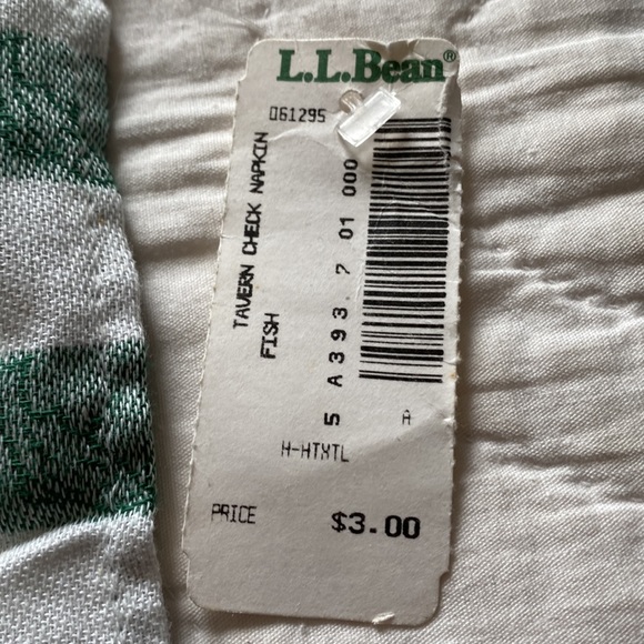 NWT Vintage LL Bean Napkin - Picture 3 of 5